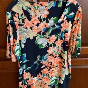 NWOT Chico’s size 2/L(14) touch of cool top.